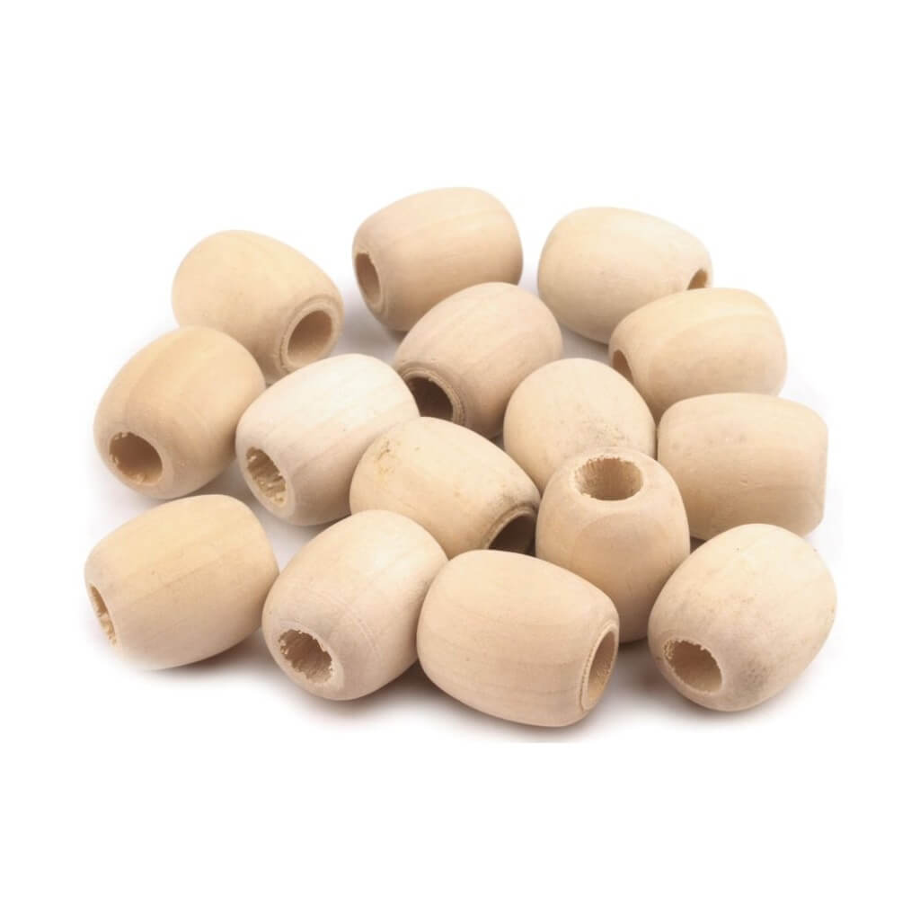 Stoklasa 10 Natur Holzperlen Oval 18x20mm bei bei bei bei Lieblingsgarn