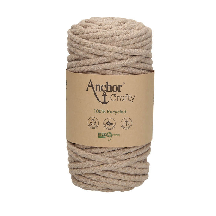 Anchor Crafty Makramee Garn 5 mm, Farbe 106 Pearl – Baumwolle und Polyester bei Lieblingsgarn