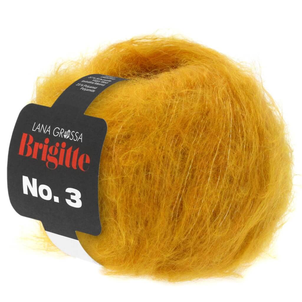 Lana Grossa Brigitte No. 3, Farbe 22 Curry – Merino, Mohair und Polyamid bei Lieblingsgarn