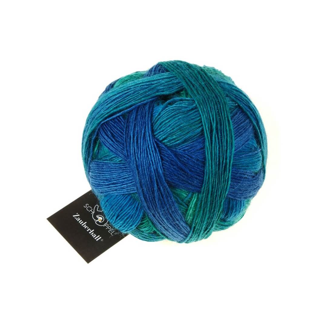 Schoppel Wolle Zauberball, Farbe 2360 Türkismühle – Schurwolle und Synthetik bei Lieblingsgarn