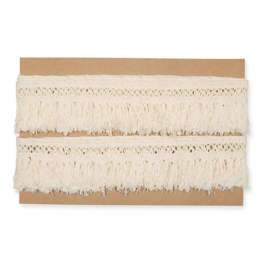 Halbach Fransenborte Makramee 4,3 cm x 3 m bei bei bei bei Lieblingsgarn