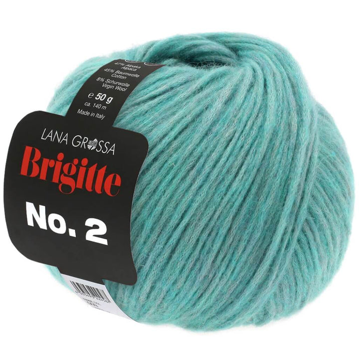Lana Grossa 27 - helles Seegrün Lana Grossa Brigitte No. 2 50 g Lieblingsgarn