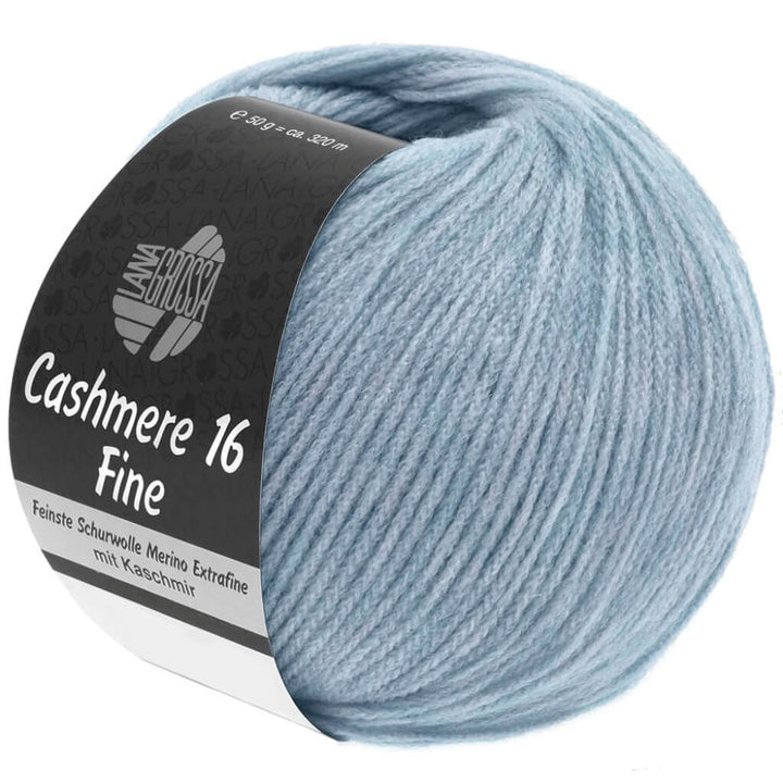Lana Grossa Cashmere 16 Fine 50 g, Farbe 28 Hellblau – Kaschmir, Merino und Polyamid bei Lieblingsgarn