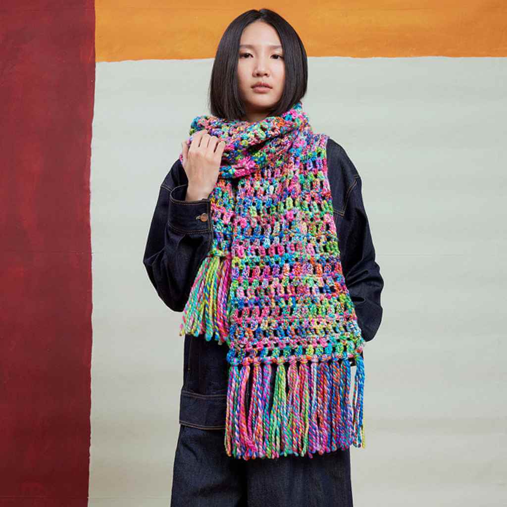 Schal Bay Häkelanleitung - Lang Yarns (Heft)