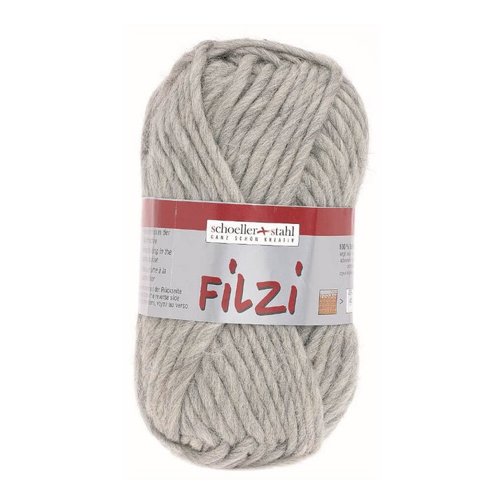 Schoeller + Stahl Schoeller+Stahl Filzi Uni 50g - Strickfilzwolle, Farbe 30 Silbermelier – Schurwolle bei Lieblingsgarn