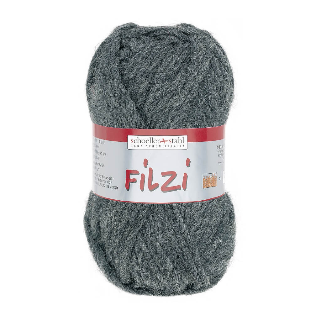 Schoeller + Stahl Schoeller+Stahl Filzi Uni 50g - Strickfilzwolle, Farbe 31 Graumeliert – Schurwolle bei Lieblingsgarn