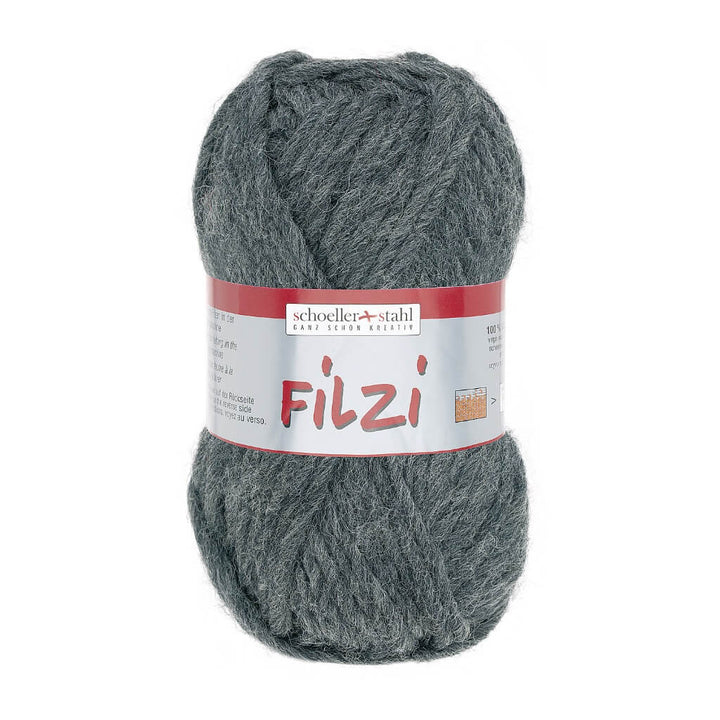 Schoeller + Stahl Schoeller+Stahl Filzi Uni 50g - Strickfilzwolle, Farbe 31 Graumeliert – Schurwolle bei Lieblingsgarn