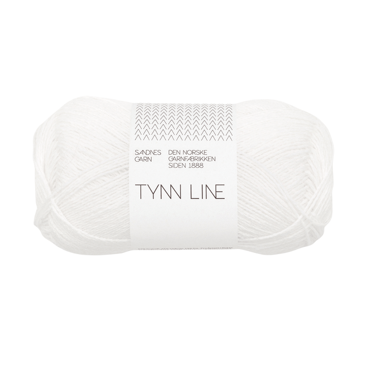 Sandnes Garn Tynn Line, Farbe 1001 white – Baumwolle, Leinen und Viskose bei Lieblingsgarn