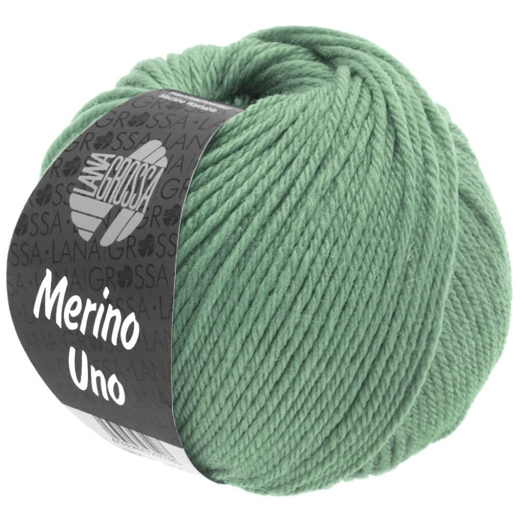 Lana Grossa Merino Uno 50 g, Farbe 34 Resedagrün – Merino bei Lieblingsgarn