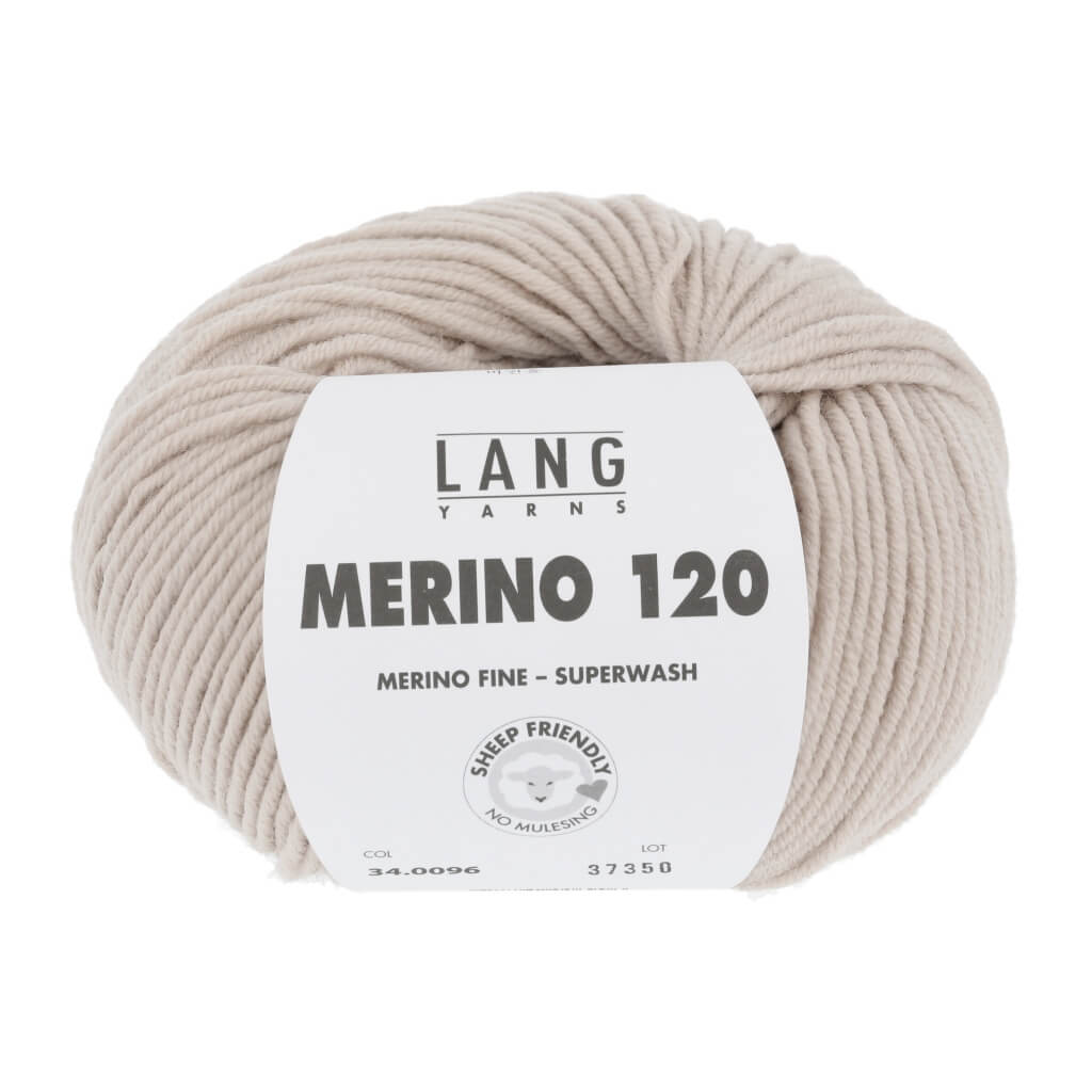 Lang Yarns 34.0096 - Hellbeige Lang Yarns Merino 120 Lieblingsgarn