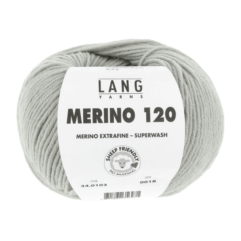 Lang Yarns 103 - Hellgrau Lang Yarns Merino 120 Lieblingsgarn