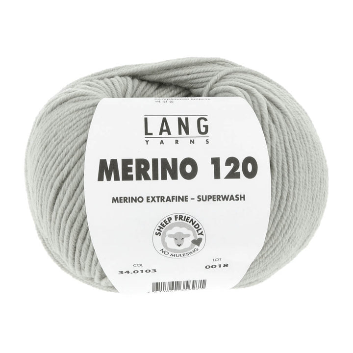 Lang Yarns 103 - Hellgrau Lang Yarns Merino 120 Lieblingsgarn