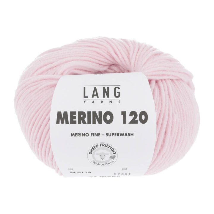 Lang Yarns 34.0119 - Hellrosa Lang Yarns Merino 120 Lieblingsgarn