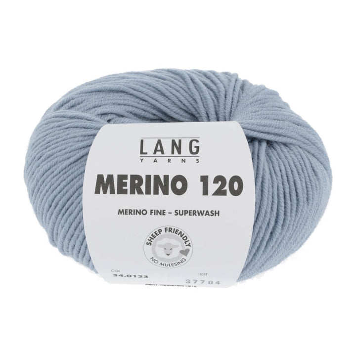 Lang Yarns 34.0123 - Silbergrau Lang Yarns Merino 120 Lieblingsgarn