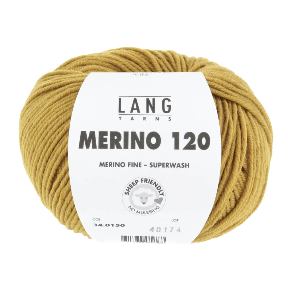Lang Yarns 34.0150 - Messing Lang Yarns Merino 120 Lieblingsgarn
