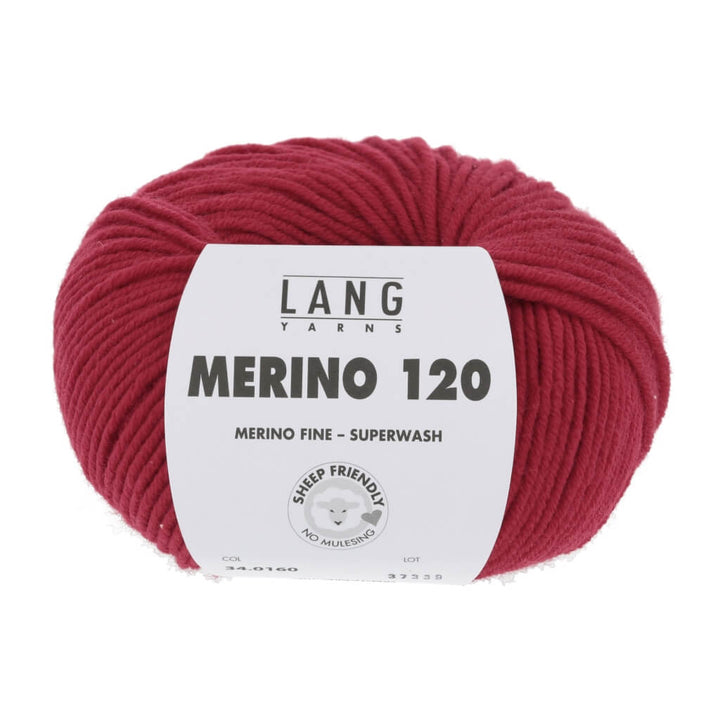 Lang Yarns 34.0160 - Feuerrot Lang Yarns Merino 120 Lieblingsgarn