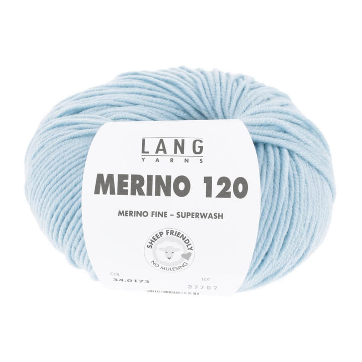 Lang Yarns 34.0173 - Eisblau Lang Yarns Merino 120 Lieblingsgarn