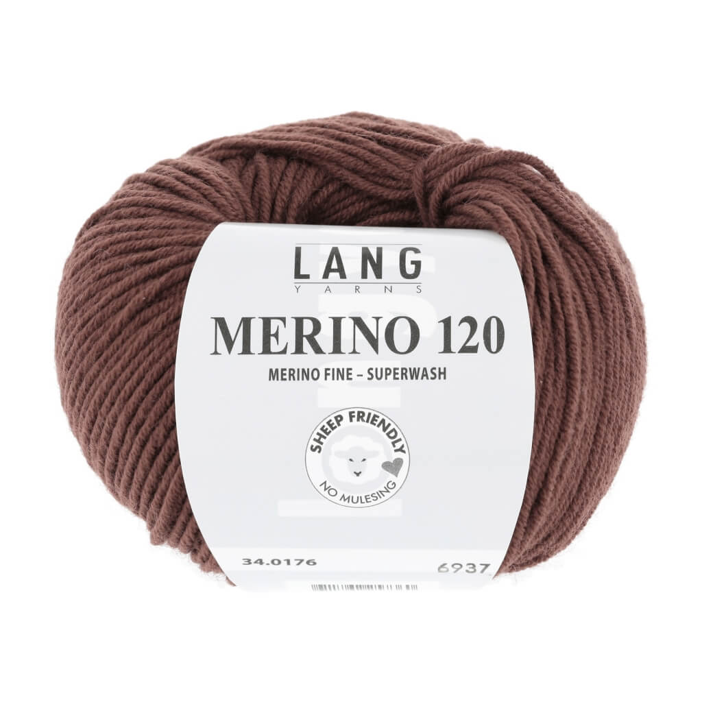Lang Yarns 34.0176 - Cognac Lang Yarns Merino 120 Lieblingsgarn