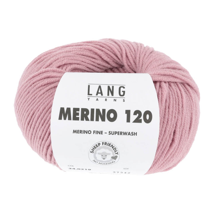 Lang Yarns 34.0219 - Rosé Lang Yarns Merino 120 Lieblingsgarn