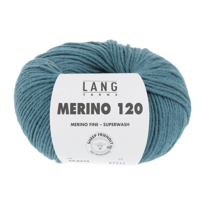 Lang Yarns 34.0274 - Atlantik Lang Yarns Merino 120 Lieblingsgarn