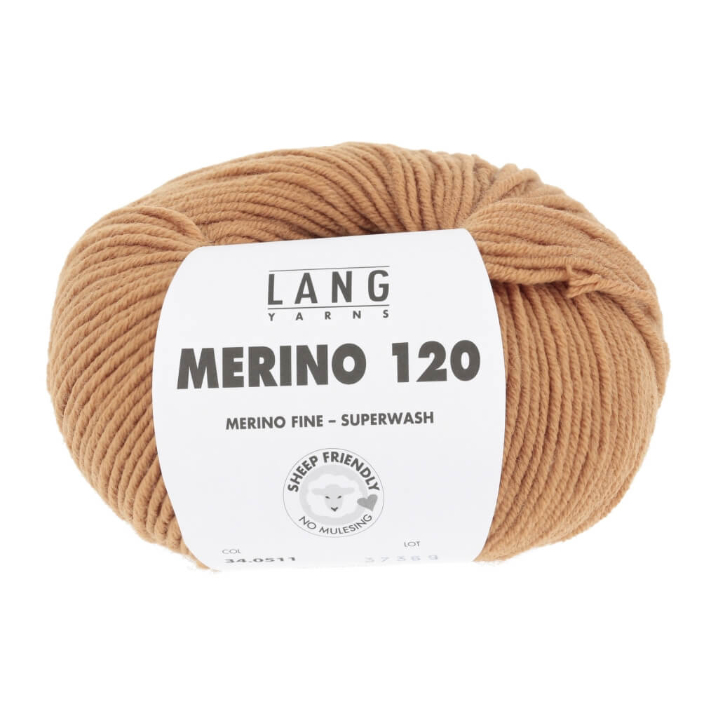 Lang Yarns 34.0511 - Cognac Lang Yarns Merino 120 Lieblingsgarn