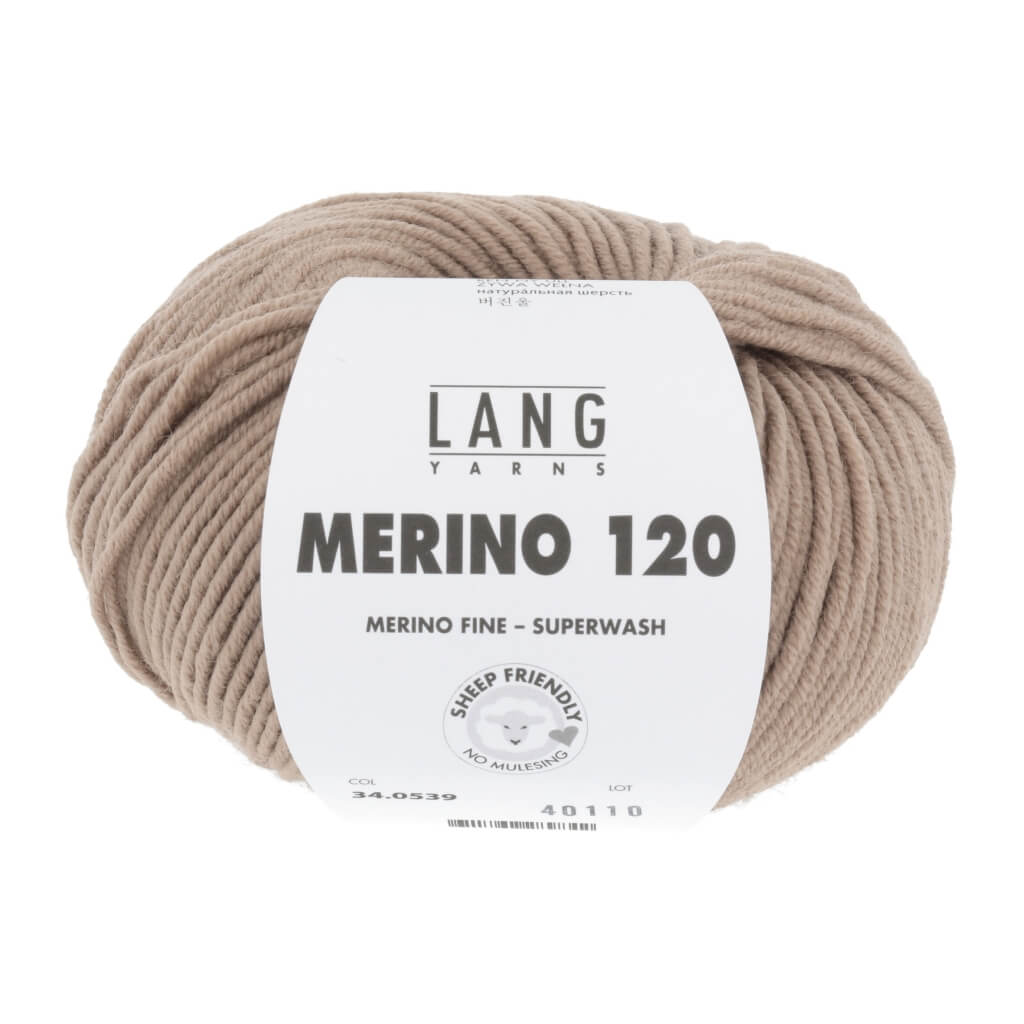Lang Yarns 34.0539 - Camel Hell Lang Yarns Merino 120 Lieblingsgarn