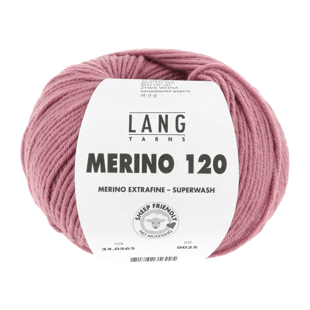 Lang Yarns 565 - Granatapfel Lang Yarns Merino 120 Lieblingsgarn