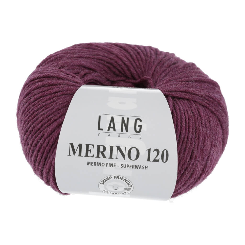 Lang Yarns 34.0566 - Zyklame Mélange Lang Yarns Merino 120 Lieblingsgarn