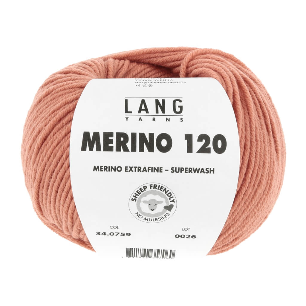 Lang Yarns 759 - Mandarine Lang Yarns Merino 120 Lieblingsgarn