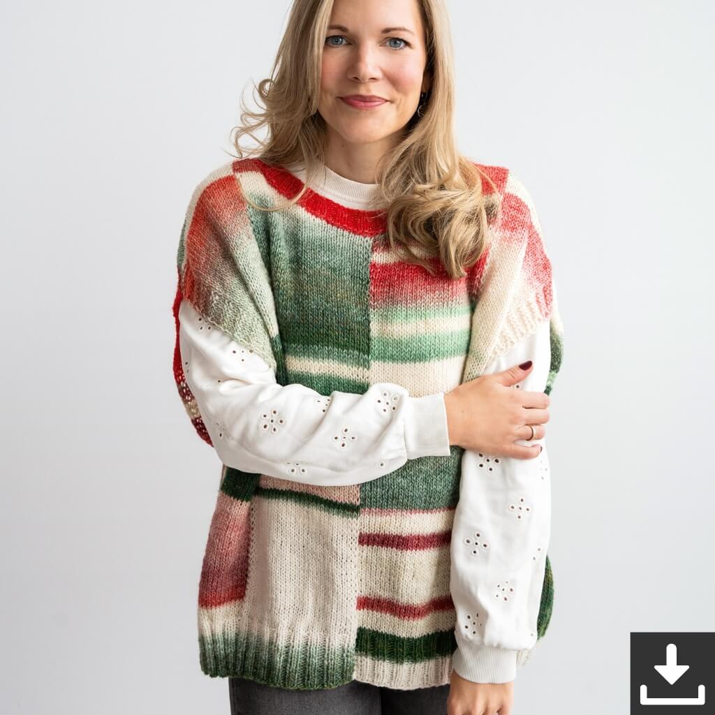 Lana Grossa Pattern Weihnachtlicher Pullunder Strickanleitung - Lana Grossa (PDF) bei bei bei bei Lieblingsgarn