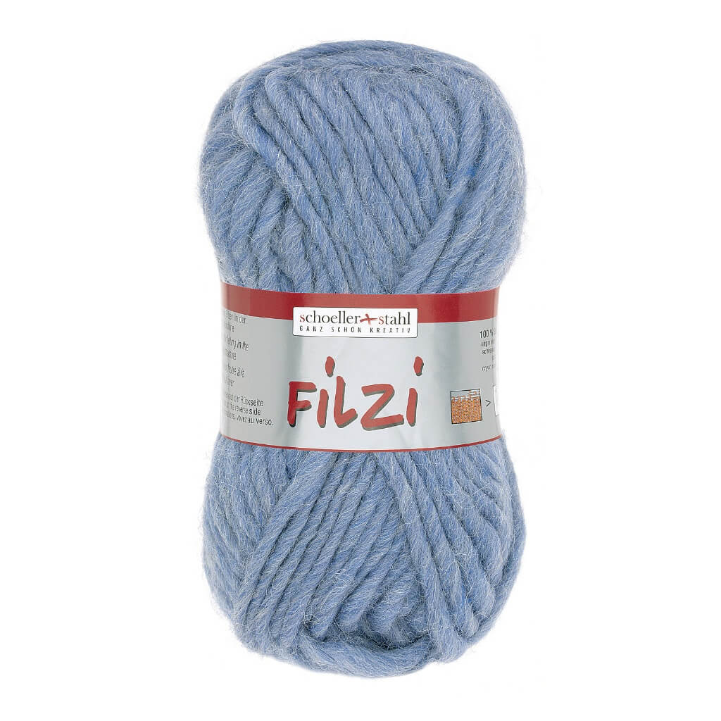 Schoeller + Stahl Schoeller+Stahl Filzi Uni 50g - Strickfilzwolle, Farbe 38 Jeans Mel. – Schurwolle bei Lieblingsgarn