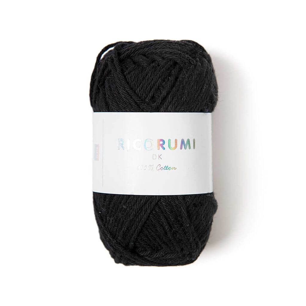 Rico Design Creative Ricorumi DK, Farbe 060 Schwarz – Baumwolle bei Lieblingsgarn