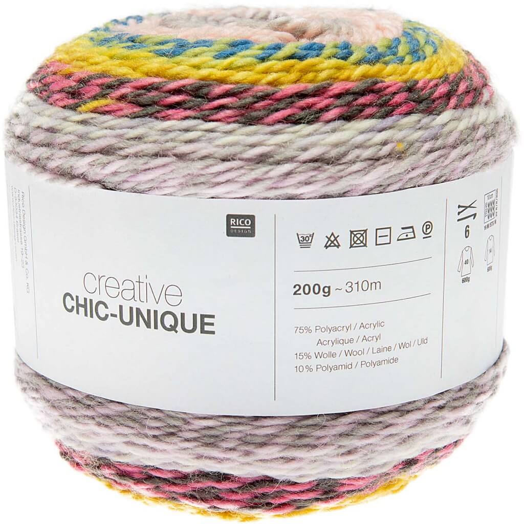 Rico Design 006 - Multicolor Rico Design Creative Chic-Unique 200g bei bei bei bei Lieblingsgarn