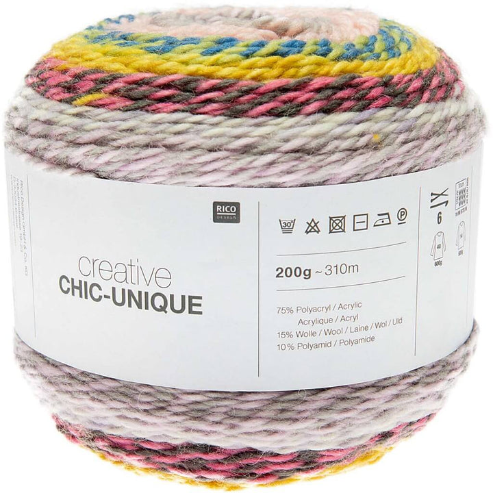 Rico Design 006 - Multicolor Rico Design Creative Chic-Unique 200g bei bei bei bei Lieblingsgarn