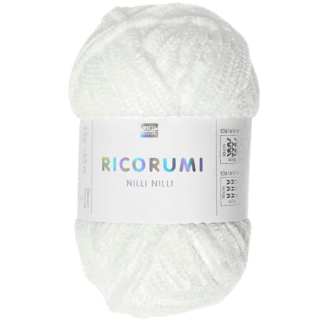 Rico Design Ricorumi Nilli Nilli, Farbe 001 Weiß – Synthetik bei Lieblingsgarn
