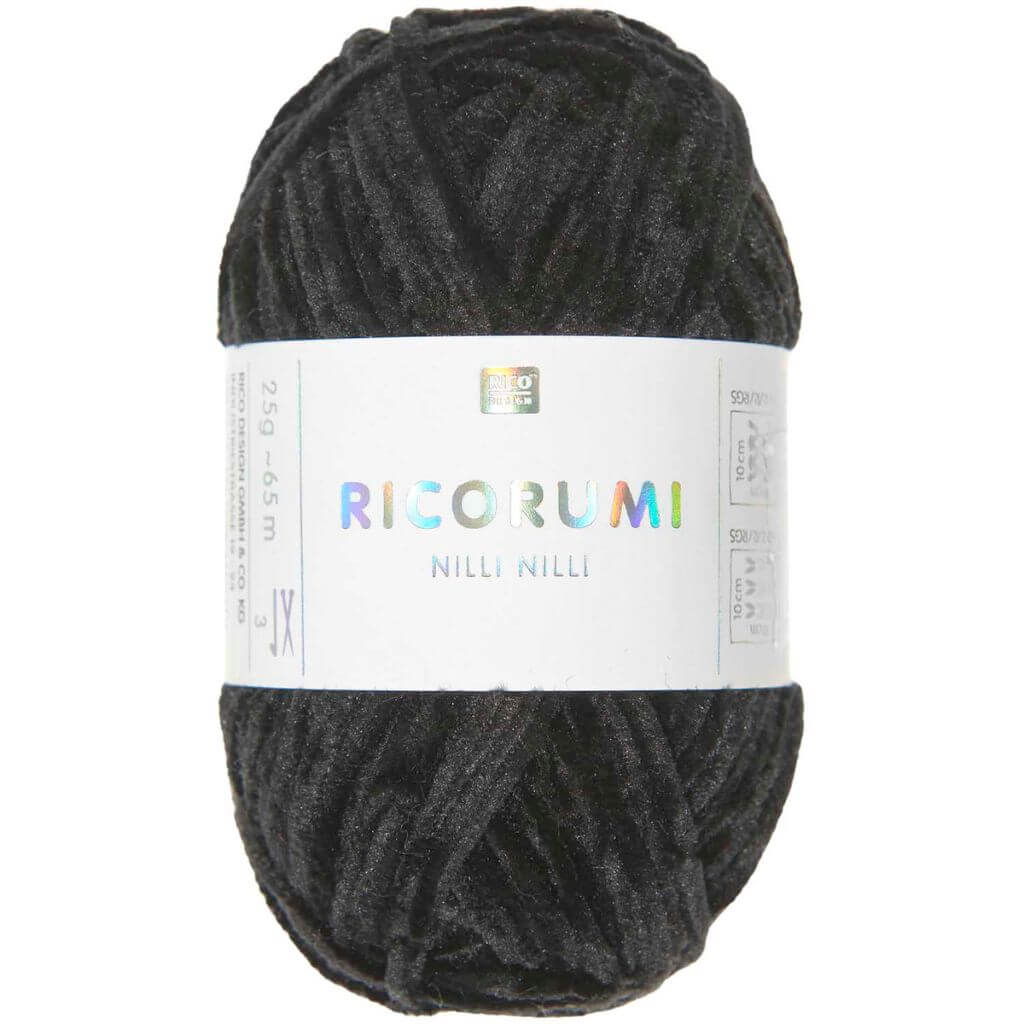 Rico Design Ricorumi Nilli Nilli, Farbe 027 Schwarz – Synthetik bei Lieblingsgarn