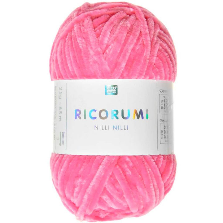 Rico Design Ricorumi Nilli Nilli, Farbe 028 Neon Pink – Synthetik bei Lieblingsgarn