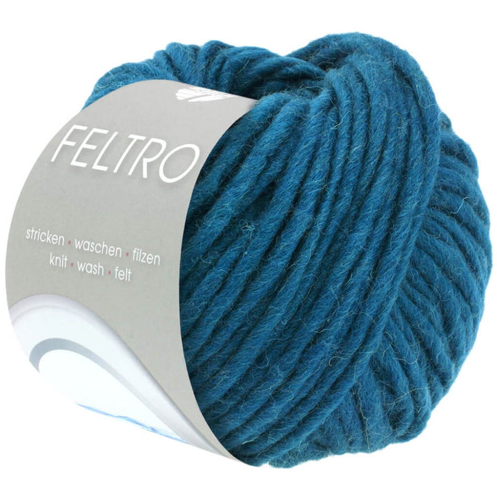 Lana Grossa 40 - Petrolblau Lana Grossa Feltro 50g Lieblingsgarn