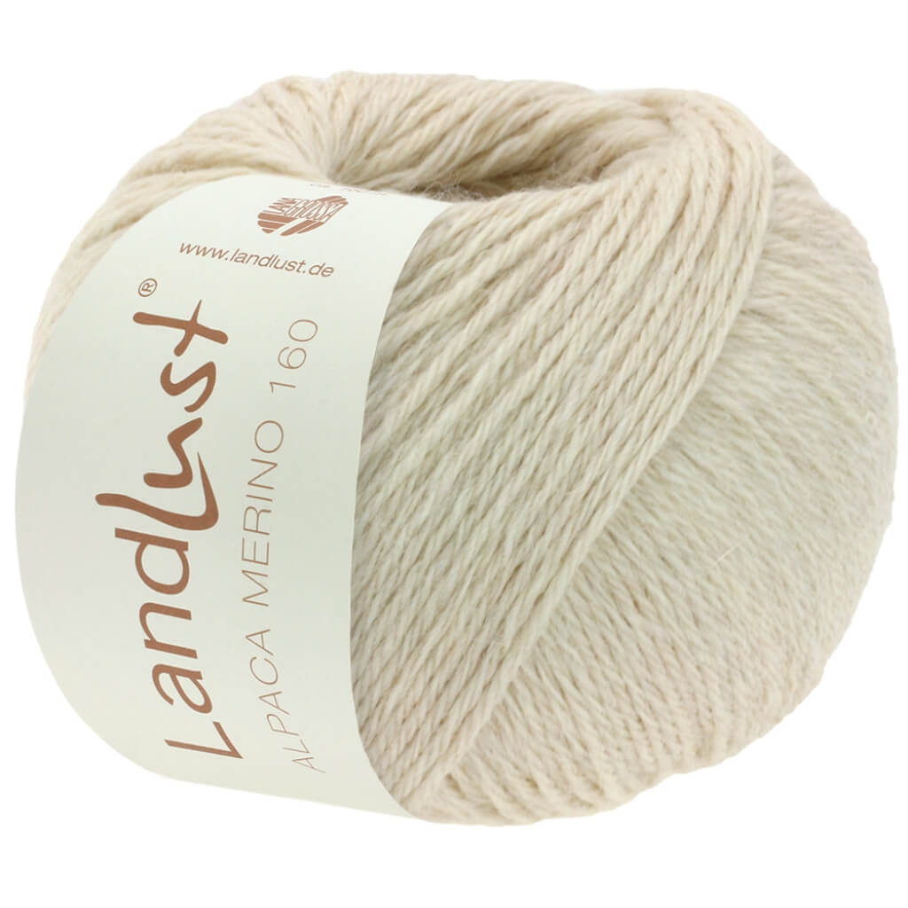 Lana Grossa Landlust Alpaka Merino 160 50 g, Farbe 402 Hellbeige – Alpaka und Merino bei Lieblingsgarn