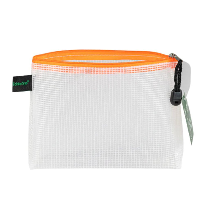 FolderSys Kleinkram-Beutel für Format A6 mit 40mm Dehnfalte - orange bei bei bei bei Lieblingsgarn