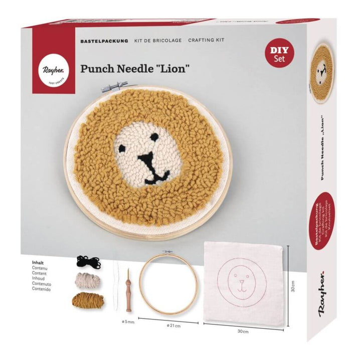 Rayher Punch Needle Set Lion bei bei bei bei Lieblingsgarn