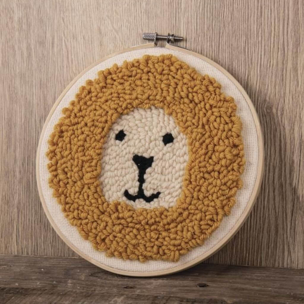 Rayher Punch Needle Set Lion bei bei bei bei Lieblingsgarn