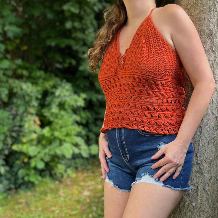 Alhats Designs Pattern Top Neckholder Cami Häkelanleitung - alhats designs (PDF) bei bei bei bei bei bei bei Lieblingsgarn