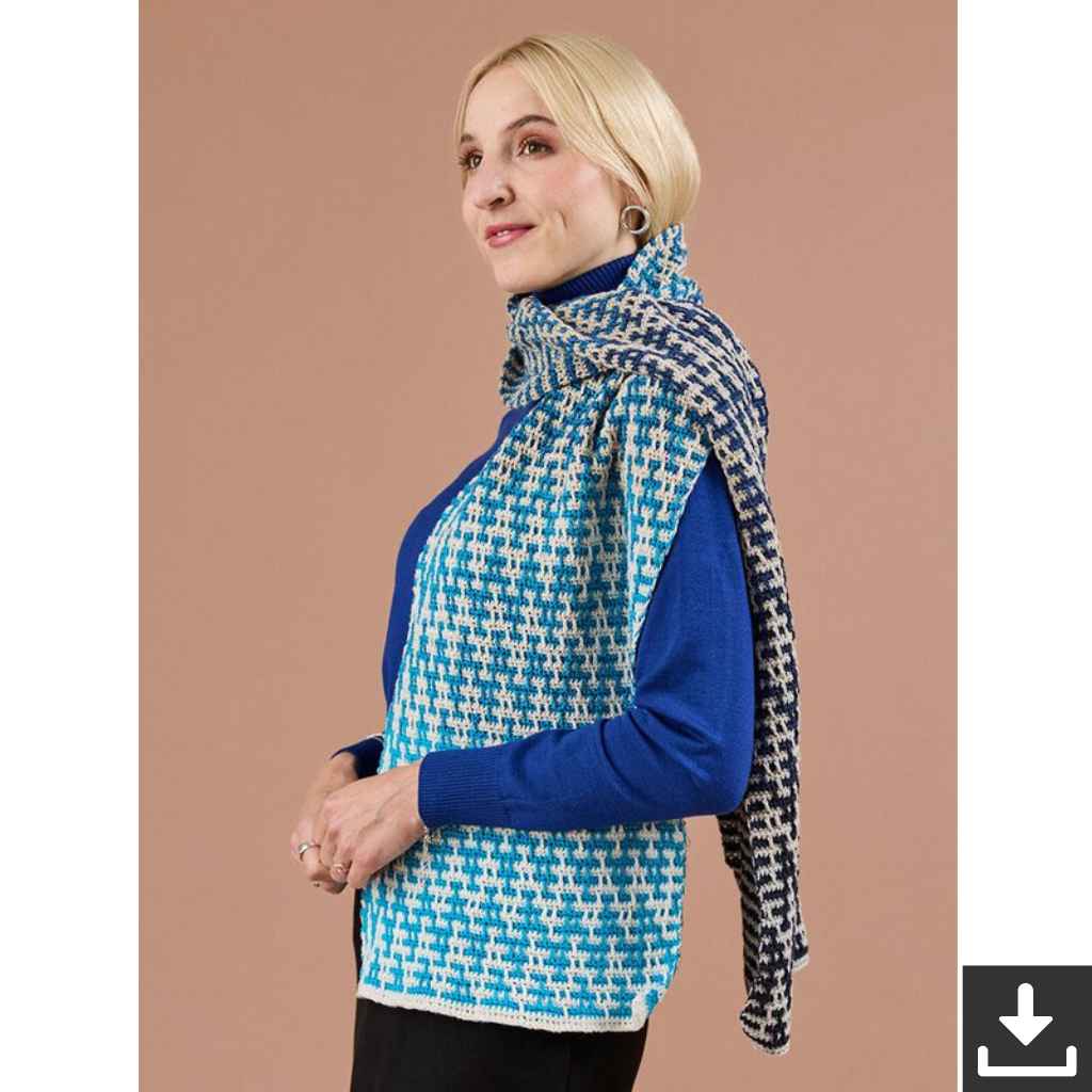 Woolly Hugs Pattern Tuch Stola Gisela Häkelanleitung - Woolly Hugs (PDF) bei bei bei bei bei bei bei bei Lieblingsgarn