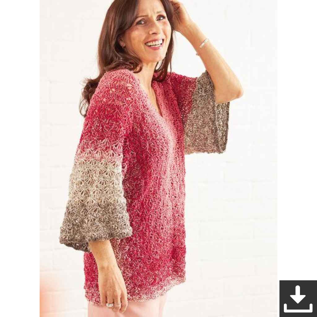 Woolly Hugs Pattern Osaka Kimonopullover Häkelanleitung - Woolly Hugs (PDF) bei bei bei bei bei bei bei bei Lieblingsgarn