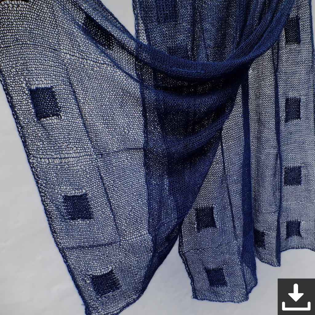 Hinterm Stein Pattern Tuch Quadri Strickanleitung - Hinterm Stein (PDF) bei bei bei bei bei bei bei bei Lieblingsgarn