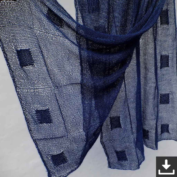 Hinterm Stein Pattern Tuch Quadri Strickanleitung - Hinterm Stein (PDF) bei bei bei bei bei bei bei bei Lieblingsgarn