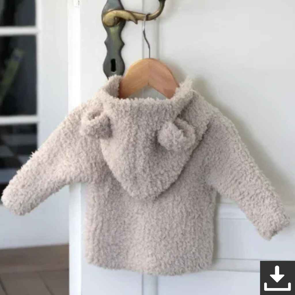 Go Handmade Pattern Teddy Kapuzenjacke Baby Strickanleitung - Go Handmade (PDF) bei bei bei bei bei bei bei bei Lieblingsgarn