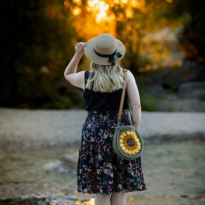 cickadesign Tasche Sunflower Bag Häkelanleitung - Cicka Design (PDF, englisch) bei bei bei bei Lieblingsgarn