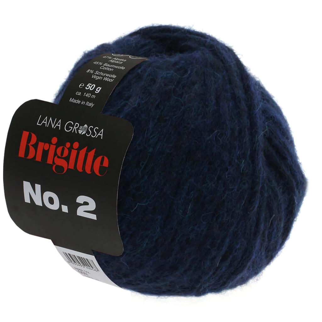 Lana Grossa 5 - Nachtblau Lana Grossa Brigitte No. 2 50 g Lieblingsgarn